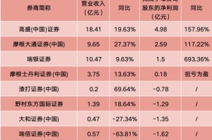外资券商2024年业绩出炉！高盛领跑，多家净利翻倍