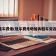 租车费用(租车费用明细表租车资讯)